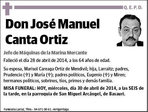 CANTA ORTIZ,JOSE MANUEL