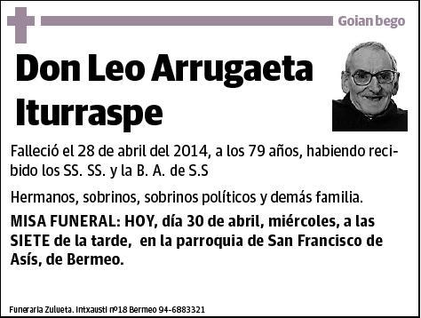 ARRUGAETA ITURRASPE,LEO