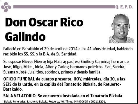 RICO GALINDO,OSCAR