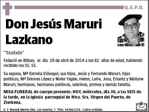 MARURI LAZKANO,JESUS