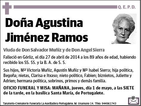 JIMENEZ RAMOS,AGUSTINA