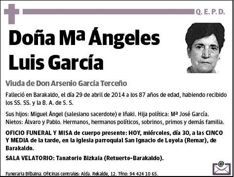 LUIS GARCIA,Mª ANGELES