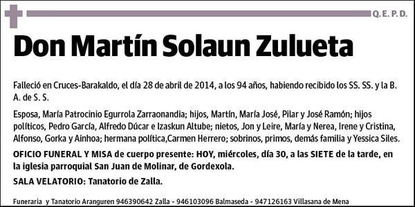 SOLAUN ZULUETA,MARTIN