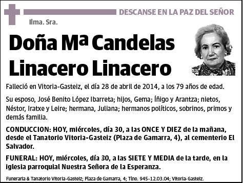 LINACERO LINACERO,Mª CANDELAS