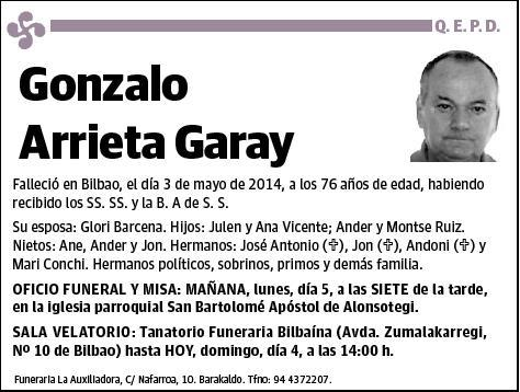 ARRIETA GARAY,GONZALO