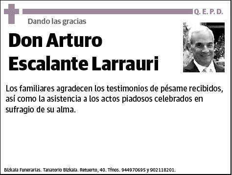 ESCALANTE LARRAURI,ARTURO