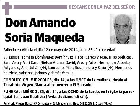 SORIA MAQUEDA,AMANCIO