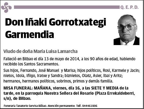 GORROTXATEGI GARMENDIA,IÑAKI