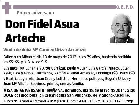 ASUA ARTECHE,FIDEL