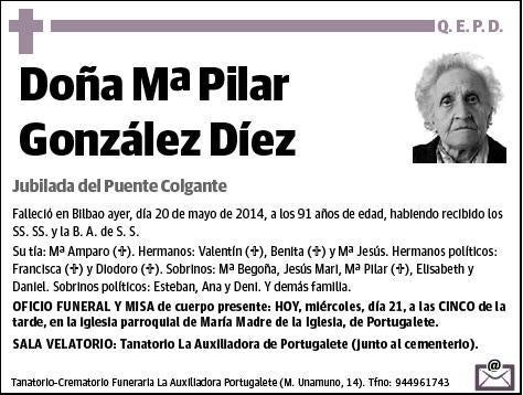 GONZALEZ DIEZ,Mª PILAR