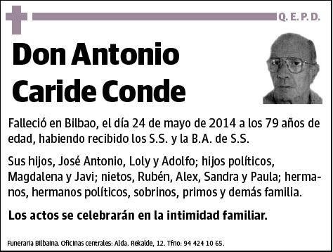 CARIDE CONDE,ANTONIO