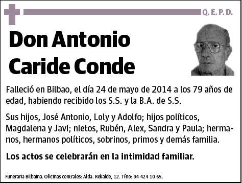 CARIDE CONDE,ANTONIO