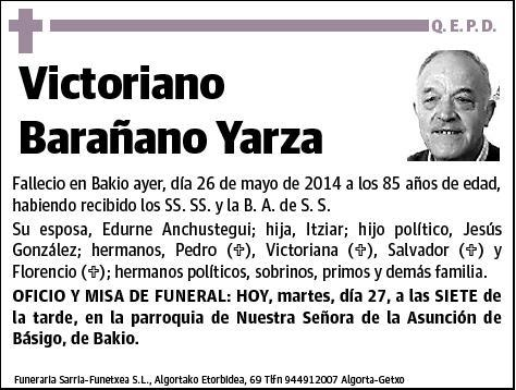 BARAÑANO YARZA,VICTORIANO