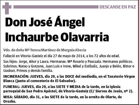 INCHAURBE OLAVARRIA,JOSE ANGEL