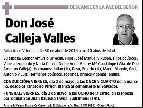 CALLEJA VALLES,JOSE