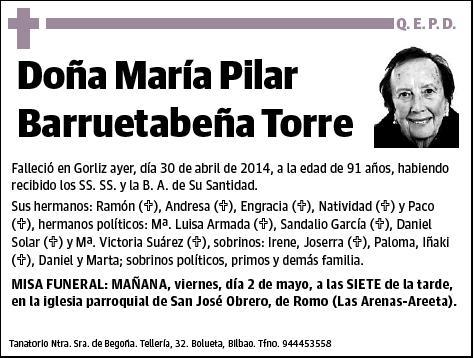 BARRUETABEÑA TORRE,MARIA PILAR