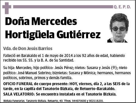 HORTIGÜELA GUTIERREZ,MERCEDES