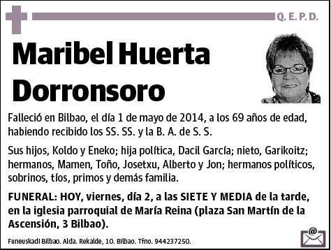 HUERTA DORRONSORO,MARIBEL