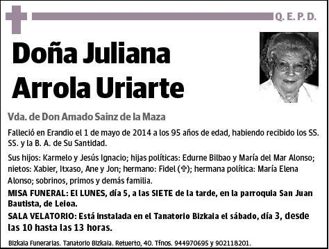 ARROLA URIARTE,JULIANA