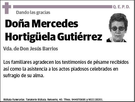 HORTIGÜELA GUTIERREZ,MERCEDES