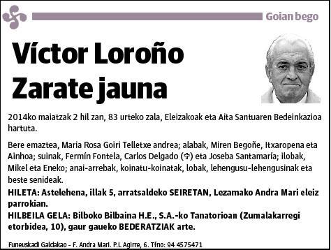 LOROÑO ZARATE,VICTOR