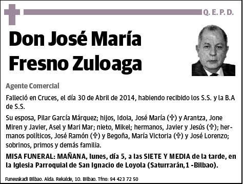 FRESNO ZULOAGA,JOSE MARIA