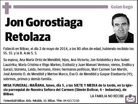 GOROSTIAGA RETOLAZA,JON