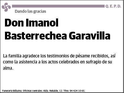 BASTERRECHEA GARAVILLA,IMANOL