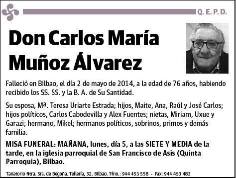 MUÑOZ ALVAREZ,CARLOS MARIA