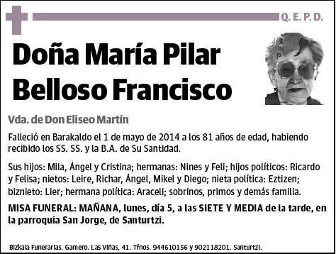 BELLOSO FRANCISCO,MARIA PILAR