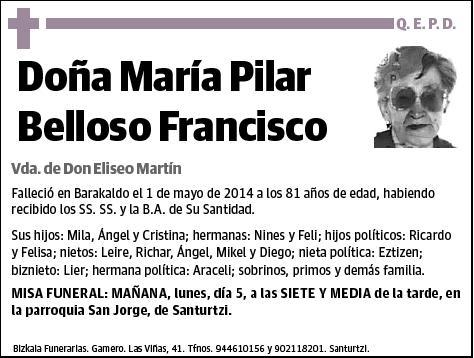 BELLOSO FRANCISCO,MARIA PILAR