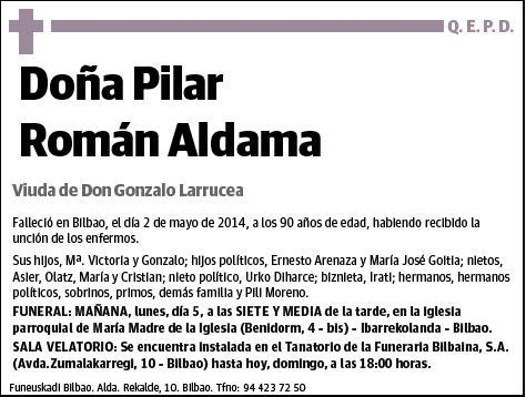 ROMAN ALDAMA,PILAR