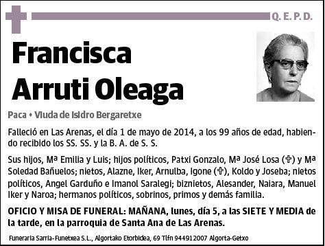 ARRUTI OLEAGA,FRANCISCA