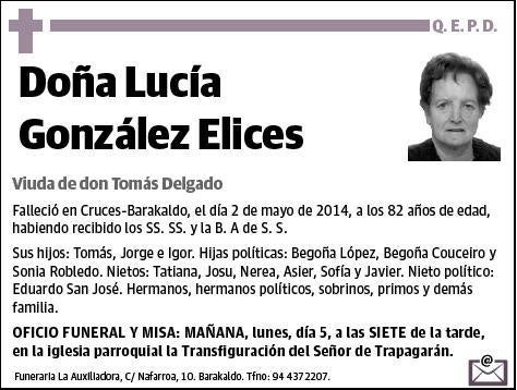 GONZALEZ ELICES,LUCIA