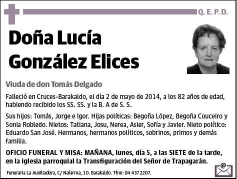 GONZALEZ ELICES,LUCIA