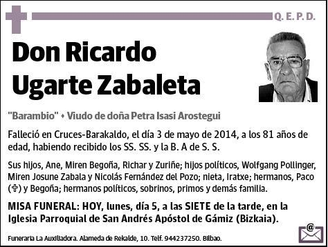 UGARTE ZABALETA,RICARDO