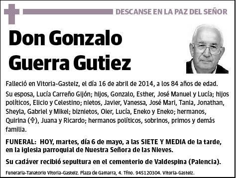 GUERRA GUTIEZ,GONZALO