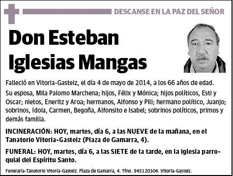 IGLESIAS MANGAS,ESTEBAN