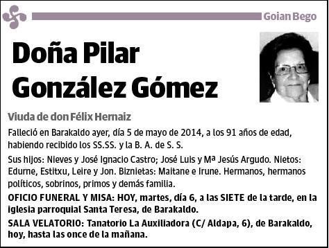 GONZALEZ GOMEZ,PILAR