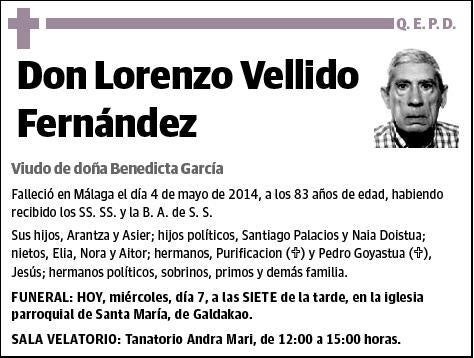 VELLIDO FERNANDEZ,LORENZO