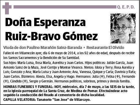 RUIZ-BRAVO GOMEZ,ESPERANZA