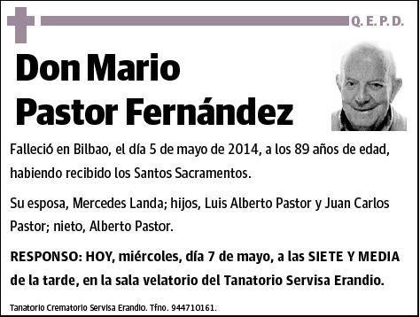 PASTOR FERNANDEZ,MARIO