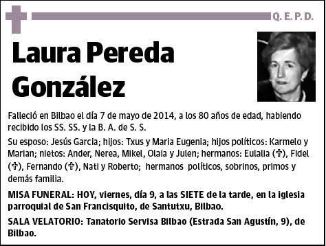 PEREDA GONZALEZ,LAURA