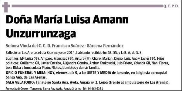 AMANN UNZURRUNZAGA,Mª LUISA