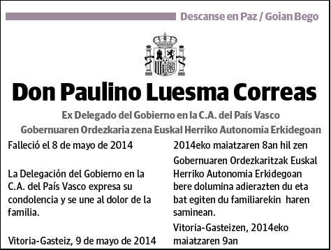 LUESMA CORREAS,PAULINO