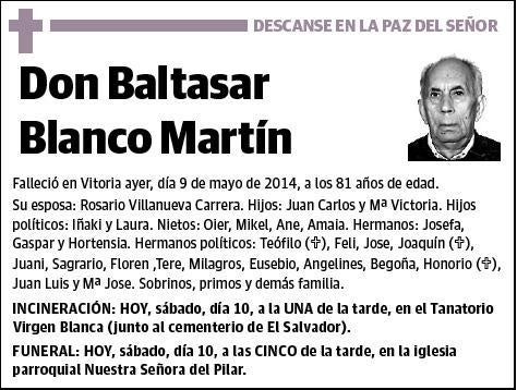 BLANCO MARTIN,BALTASAR