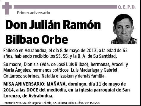 BILBAO ORBE,JULIAN RAMON