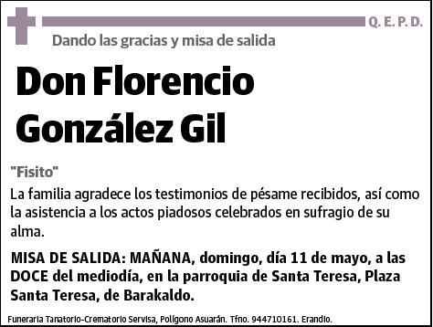 GONZALEZ GIL,FLORENCIO