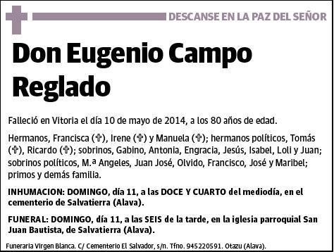 CAMPO REGLADO,EUGENIO