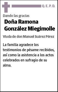 GONZALEZ MIEGIMOLLE,RAMONA